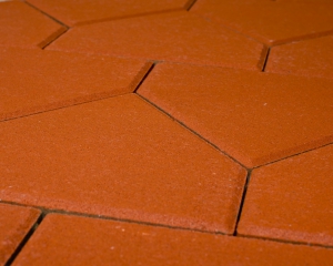 ტროტუარის ფილა Тиара цвет красный